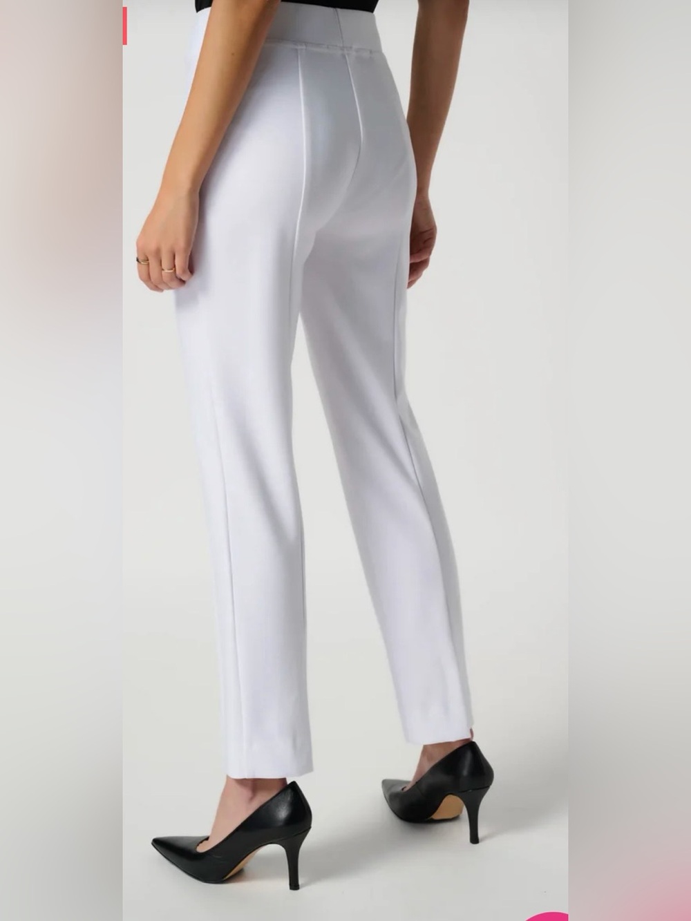 Joseph Ribkoff Straight Fitted White Pants sz 4 NWT!
